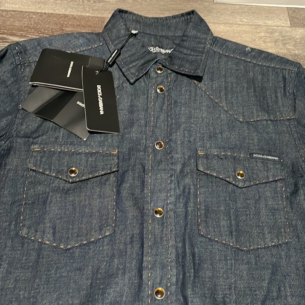 Men's Denim Shirt - Picture 2 of 16